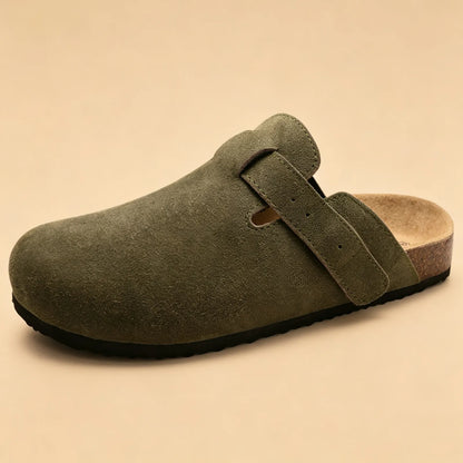 Genuine Suede Clogs by Vesanbe