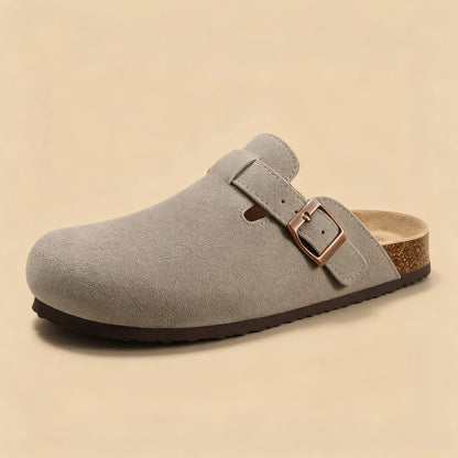 Genuine Suede Clogs by Vesanbe