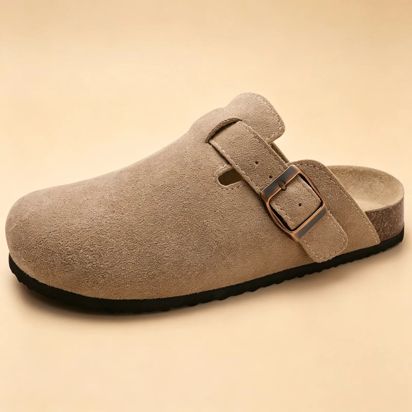 Genuine Suede Clogs by Vesanbe