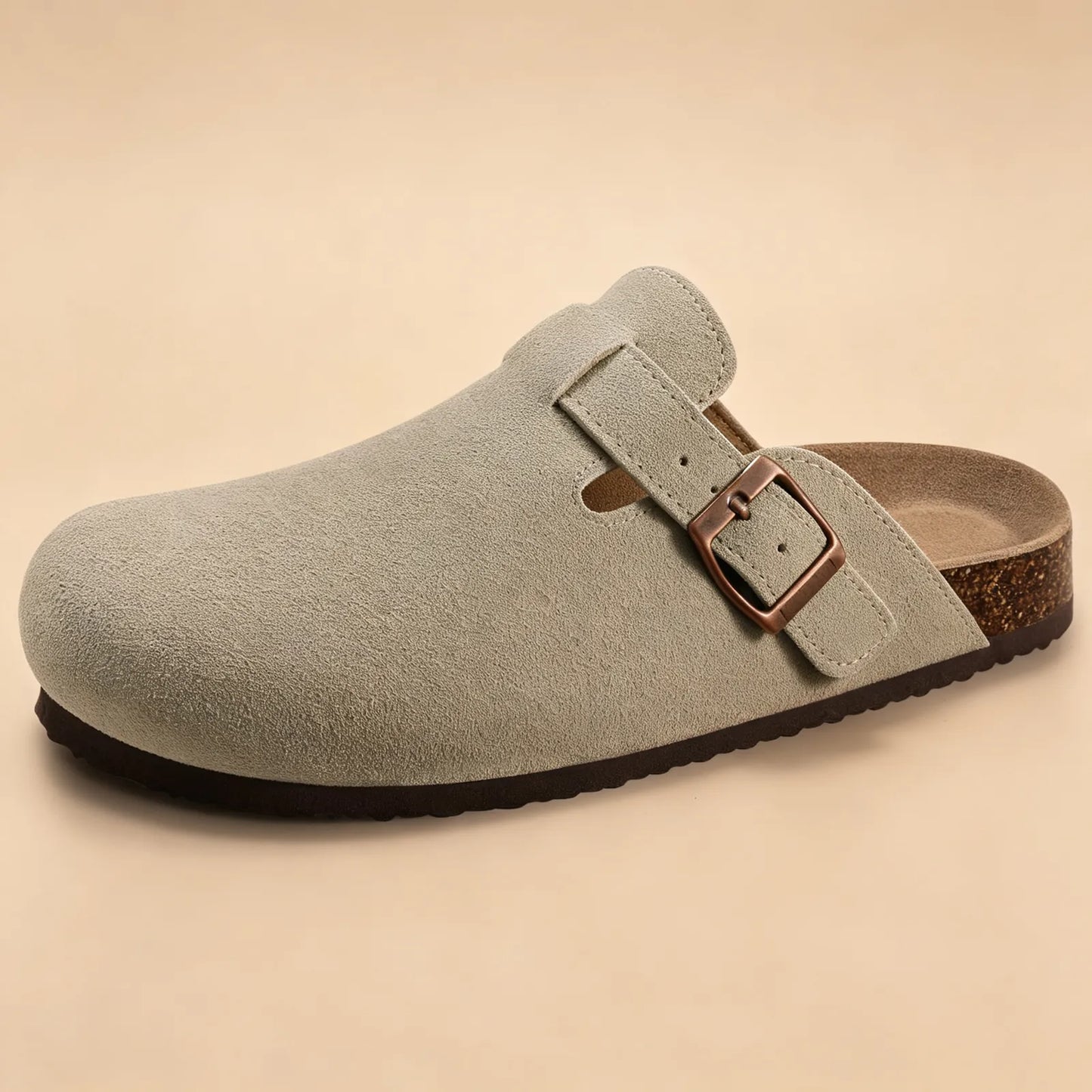 Genuine Suede Clogs by Vesanbe