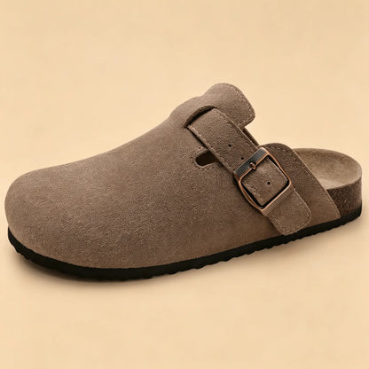 Genuine Suede Clogs by Vesanbe