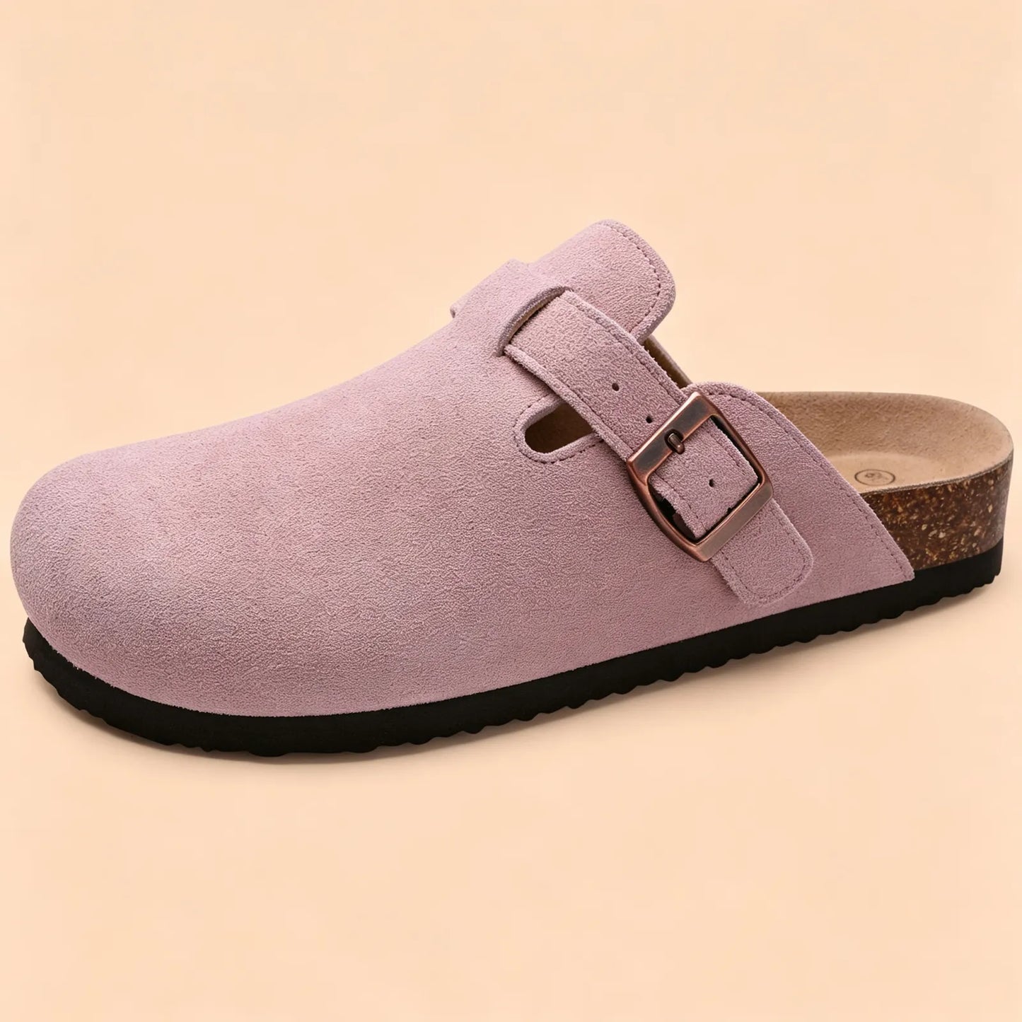 Genuine Suede Clogs by Vesanbe