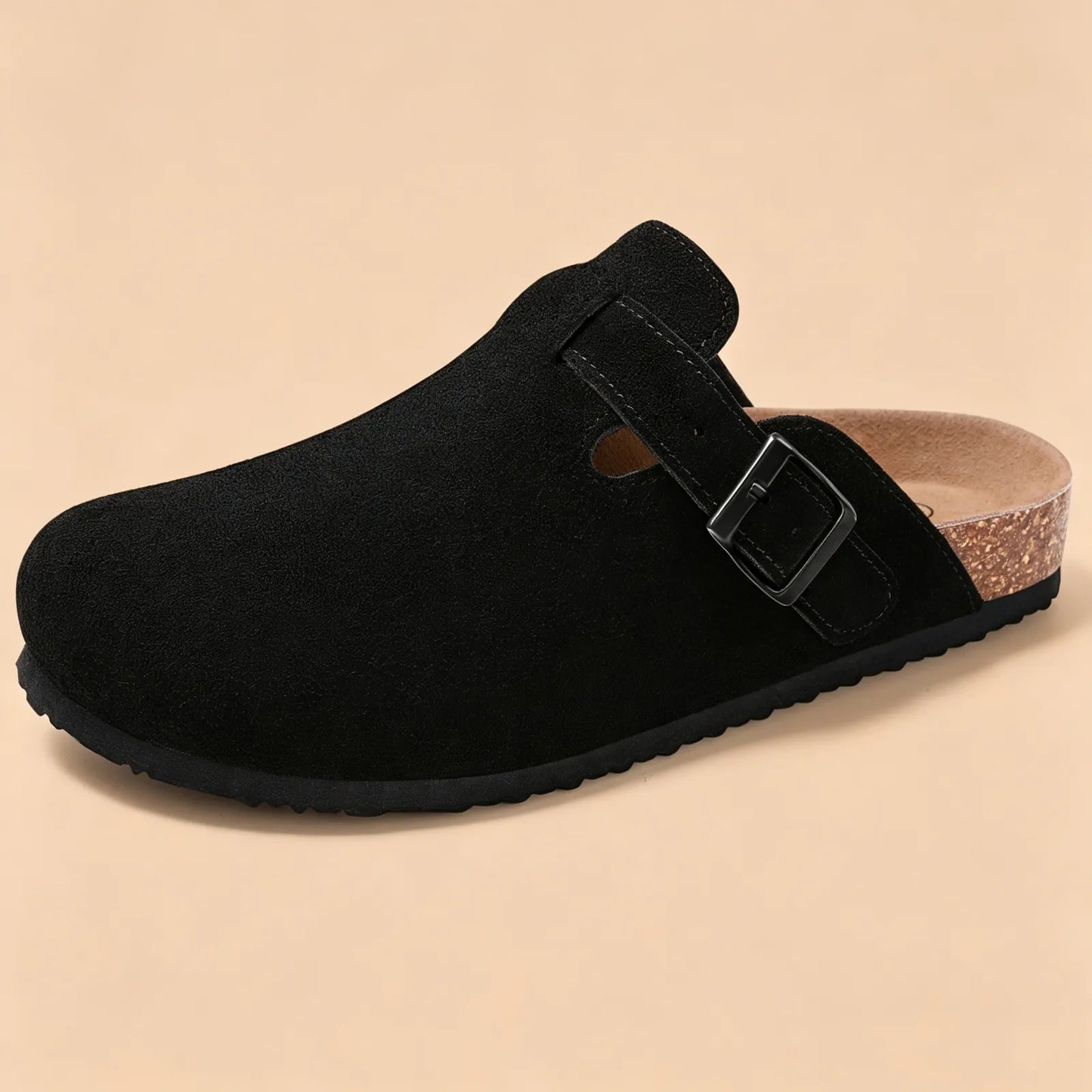Genuine Suede Clogs by Vesanbe