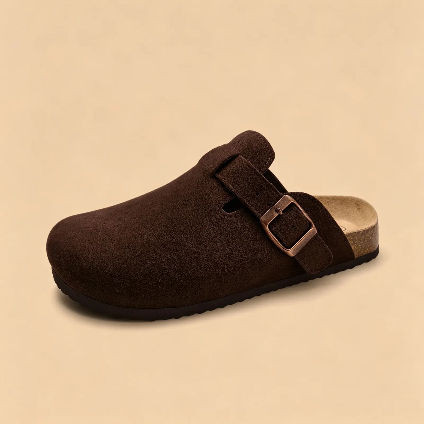 Genuine Suede Clogs by Vesanbe